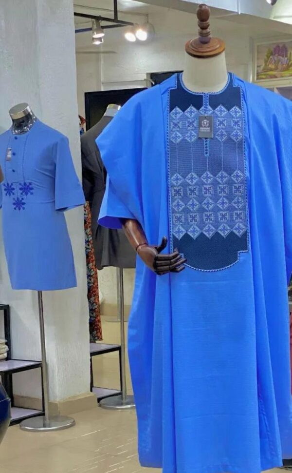 Men Agbada - Blue